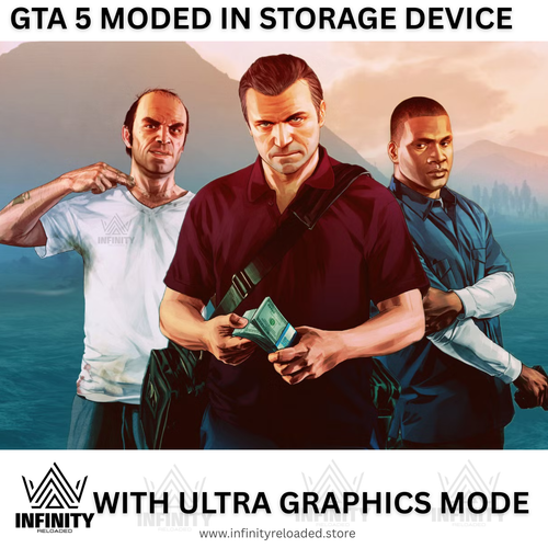 GTA 5 MODED WITH ULTRA GRAPHICS IN HARD DRIVE
