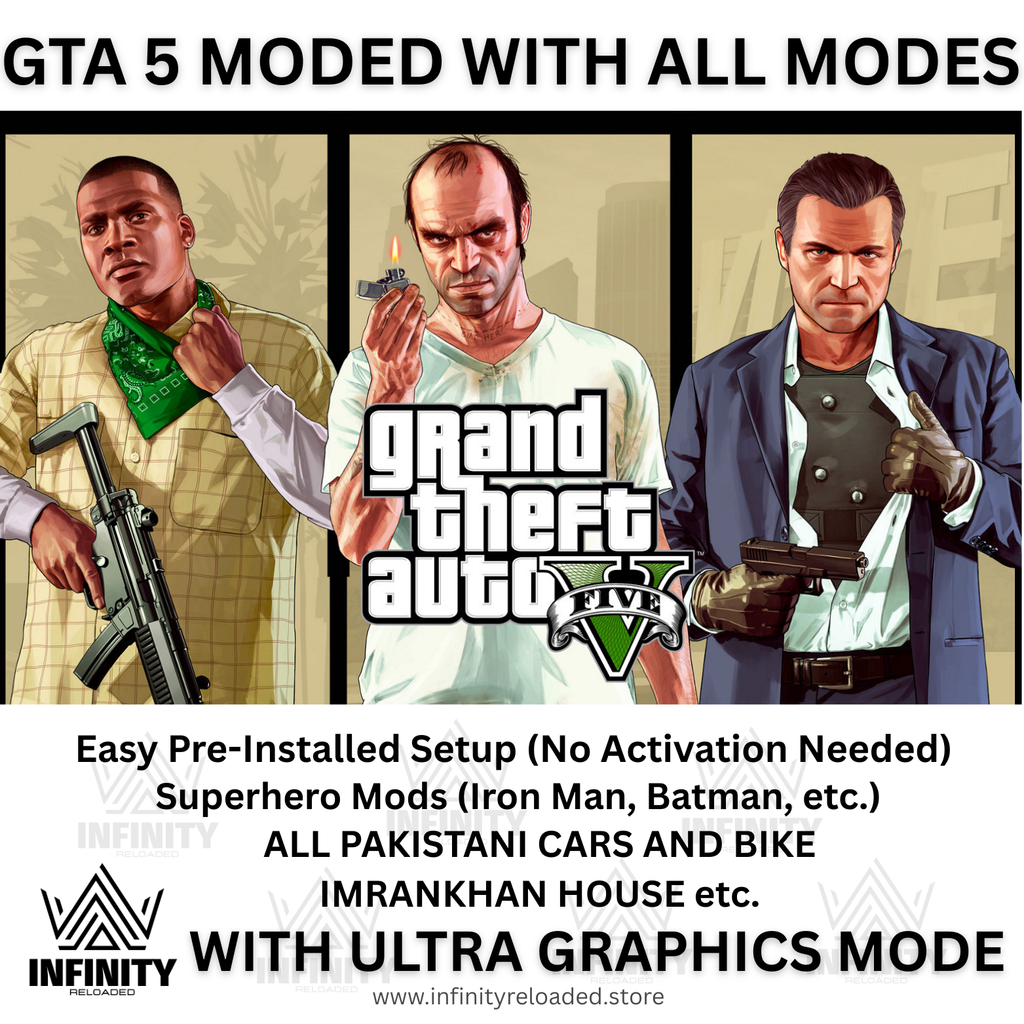 GTA 5 MODED WITH ULTRA GRAPHICS IN HARD DRIVE