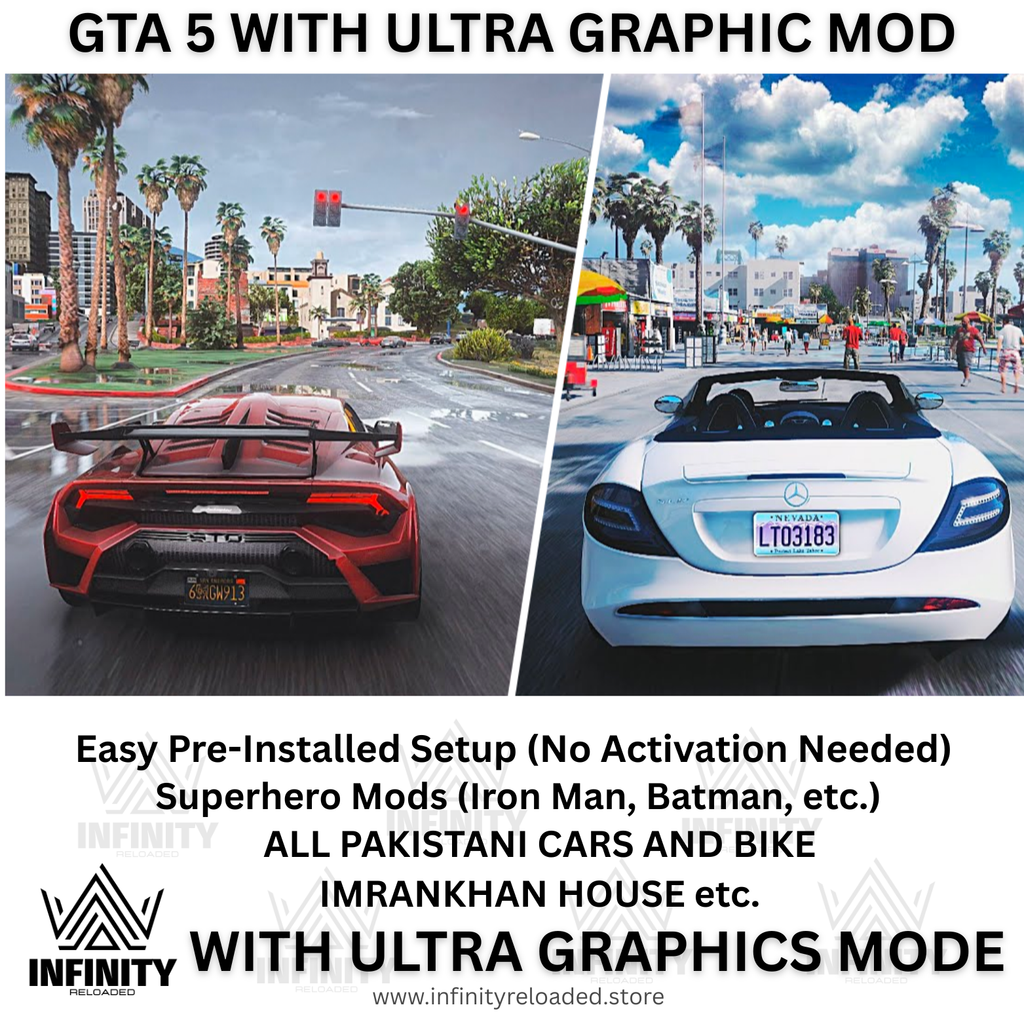 GTA 5 MODED WITH ULTRA GRAPHICS IN HARD DRIVE